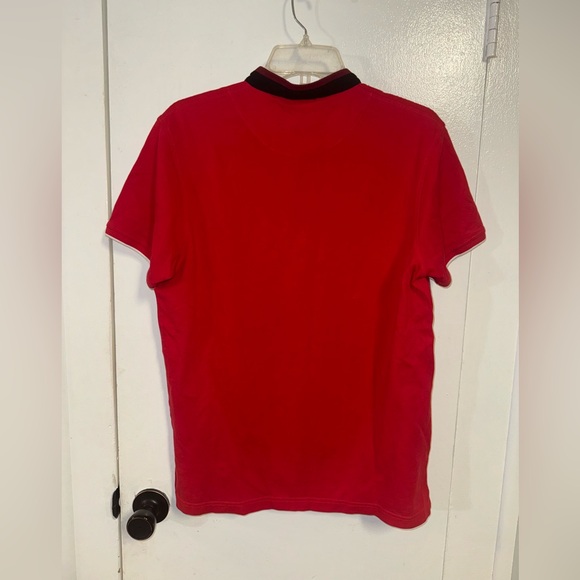 ROBERTO CAVALLI Men's Red Polo Shirt Embroidered Logo Size XL - Picture 6 of 6